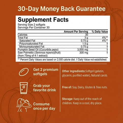 BAZAR™ Pumpkin Seed Oil Softgels